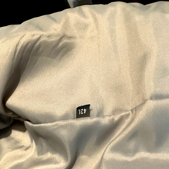 Haggar-Men’s Blazer Gray wool size 42L great condition, inside pocket. - Picture 8 of 9